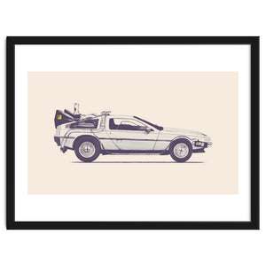 Delorean Back To The Future by Florent Bodart