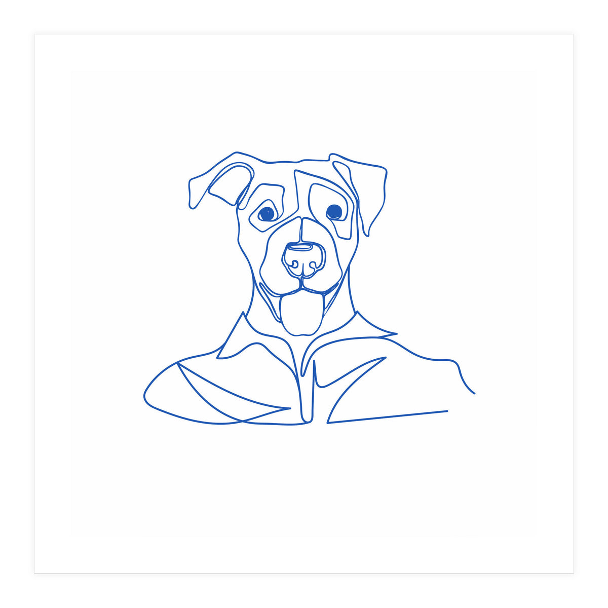 One Line Art Dog (Print Only)