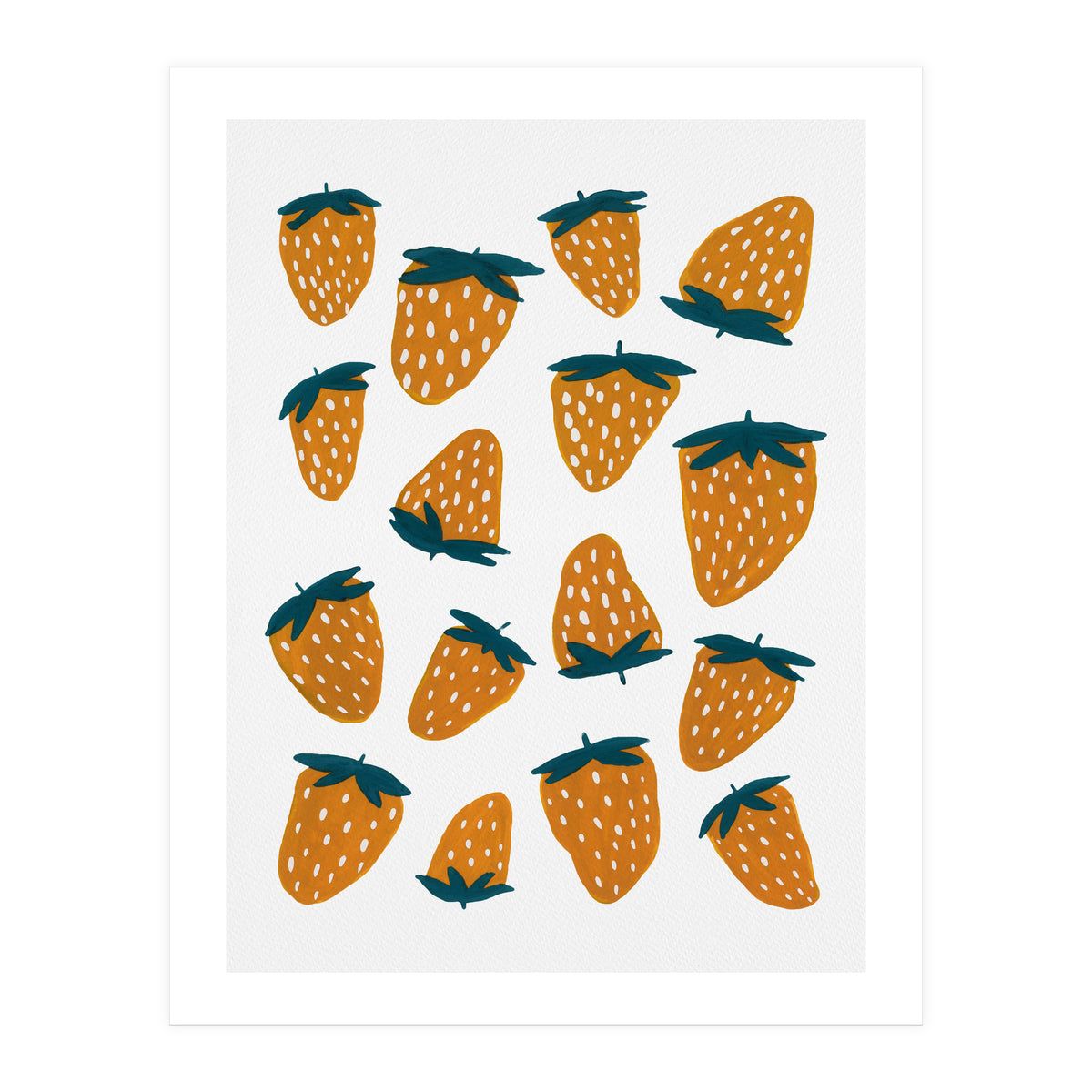 Summer strawberries red (Print Only)