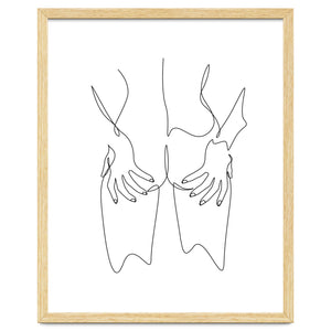hot girl nude line by Doriscici