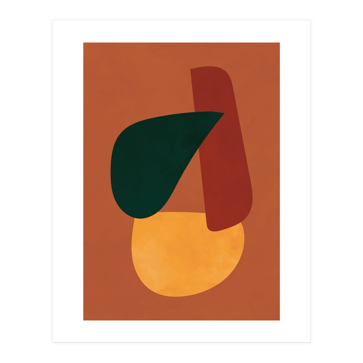 Abstract Shapes Boho Modern Mid Century Modern (Print Only)