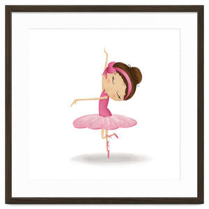 Adorable Twirling Ballerina Nursery Print by Macks Illustrations