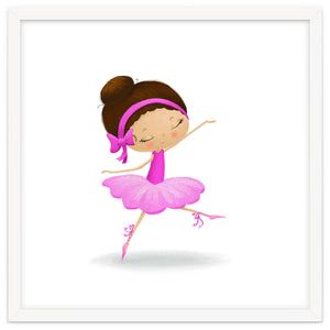 Adorable Ballerina Nursery Print by Macks Illustrations