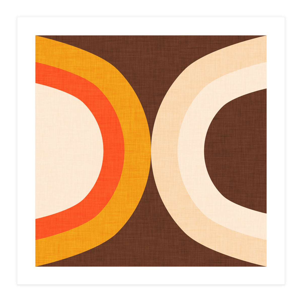 Classic Mid Mod Dot Brown (Print Only)