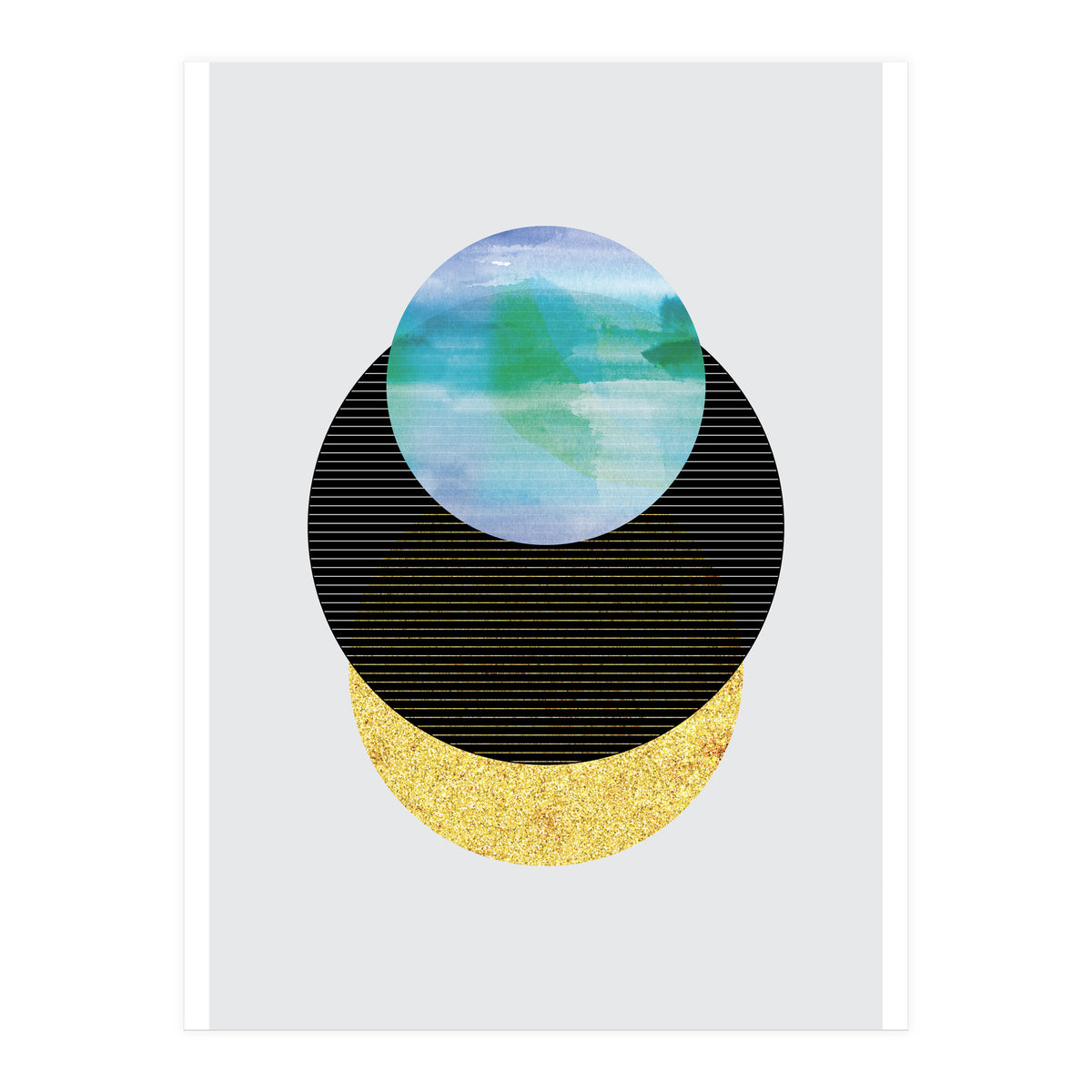 Underwater Sunset Abstract (Print Only)