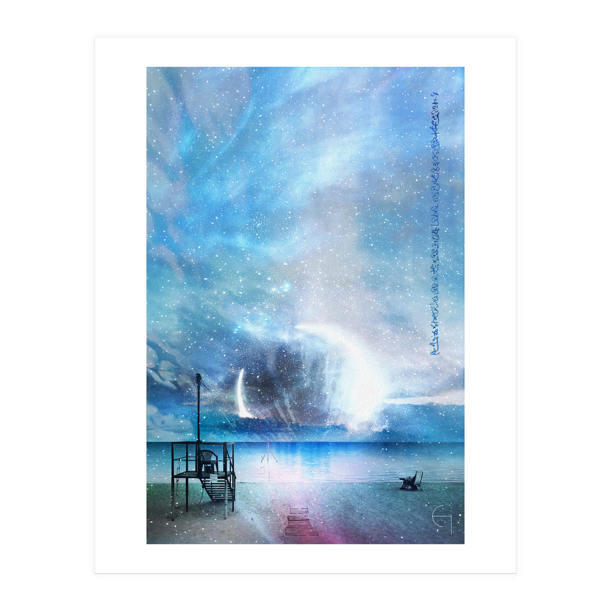 Blue eclipse (Print Only)