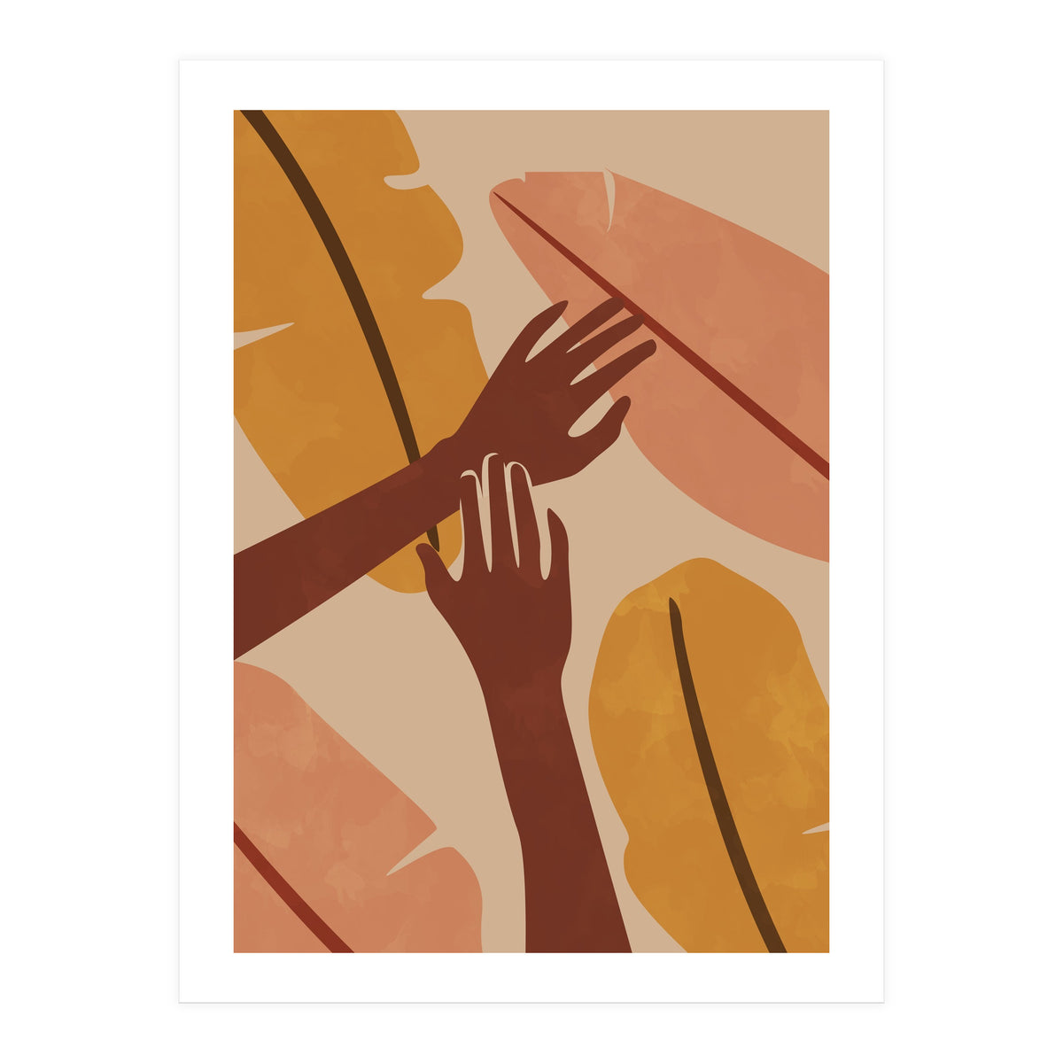 Banana Leaf Tropical Boho (Print Only)