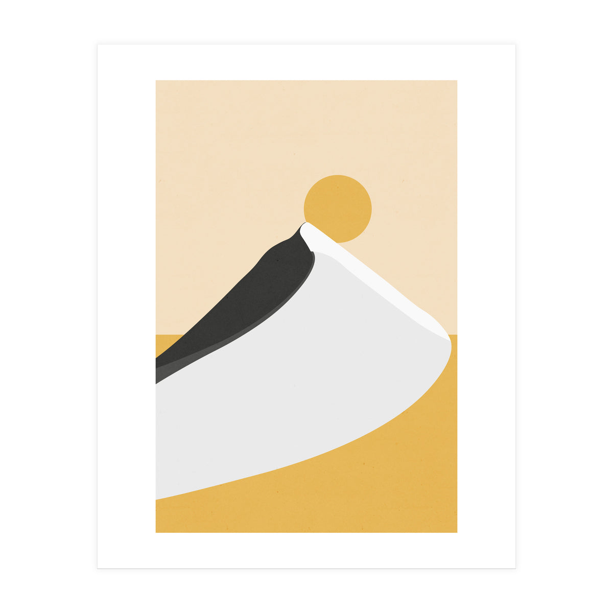 Abstract Dune - Golden Desert (Print Only)