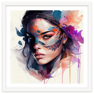 Watercolor Carnival Woman #8 by Chromatic Fusion Studio