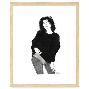 Untitled #44 - Woman in black by Marc A. Burns