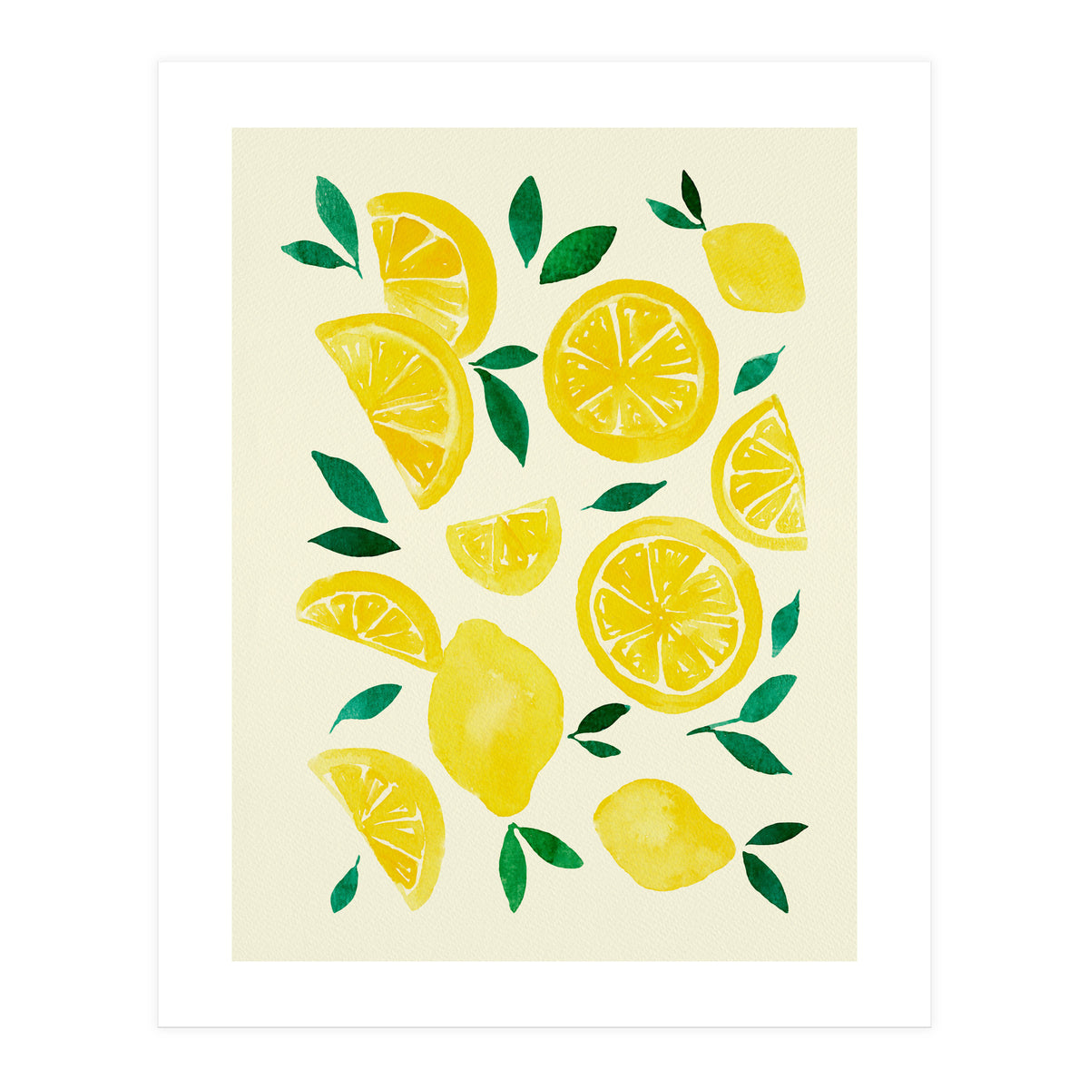 Watercolor lemons (Print Only)