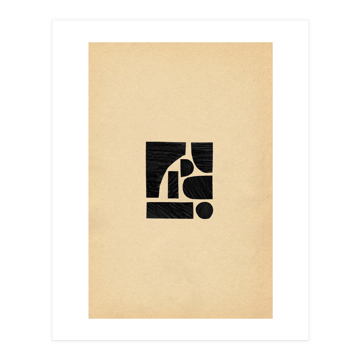 Minimalist black shapes (Print Only)