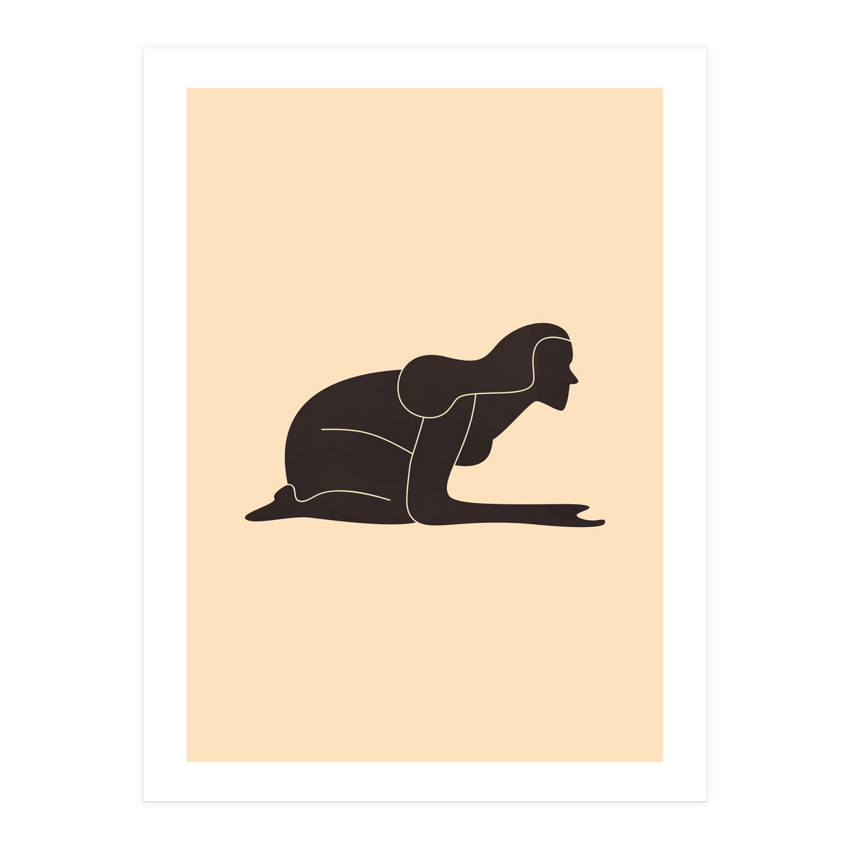 Abstract Woman Body Line Art (Print Only)