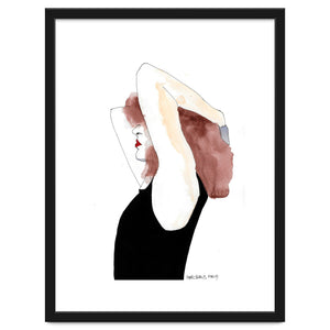 Untitled #6 - Woman in a black vest by Marc A. Burns