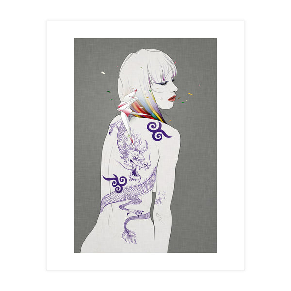 Prayer Of The Dragon Rider Outside (Print Only)