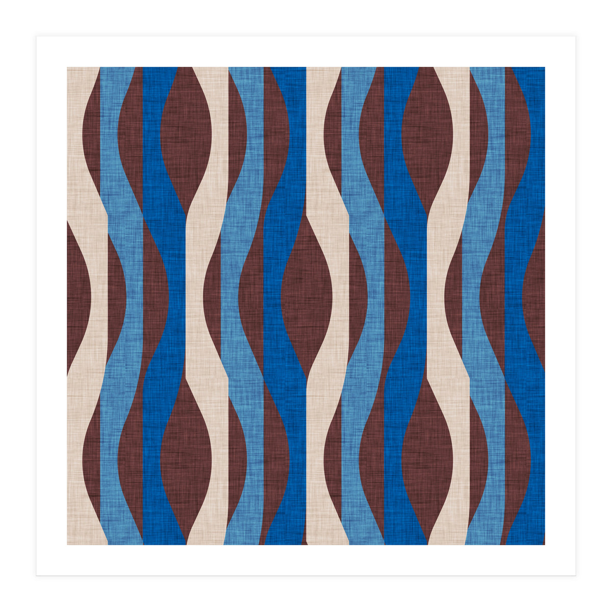 Mod Stripes Blue (Print Only)