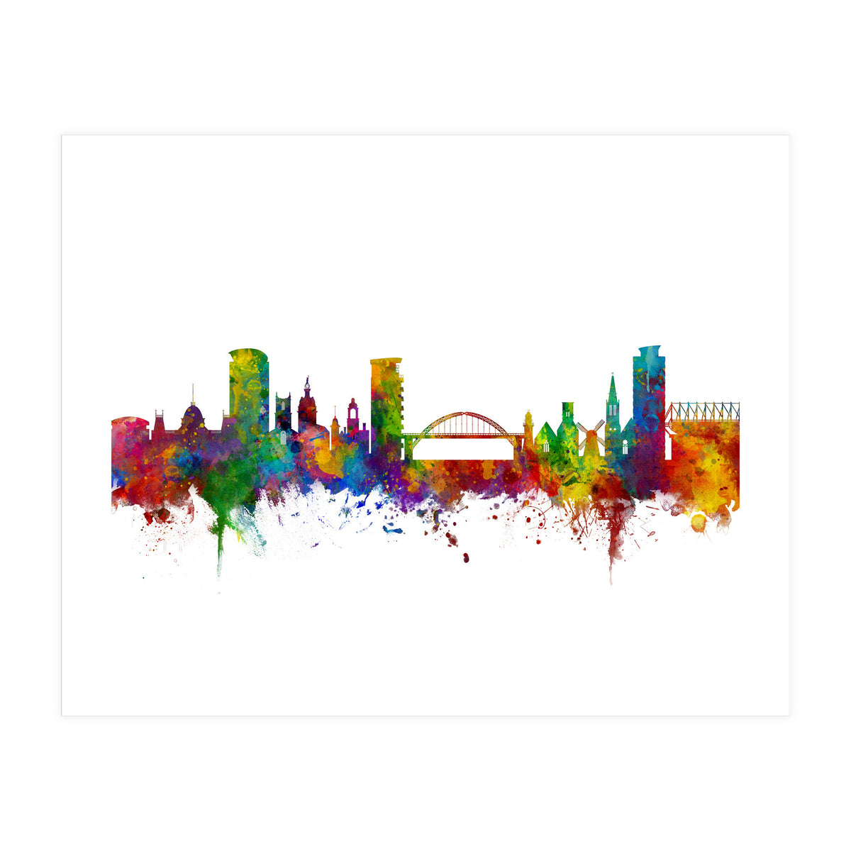 Sunderland England Skyline (Print Only)