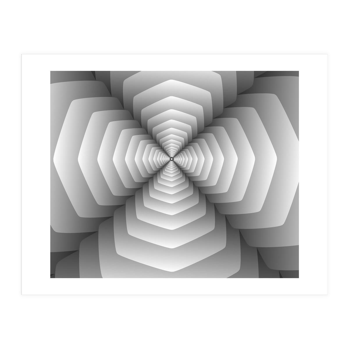 3d Tunnel Abstract (Print Only)