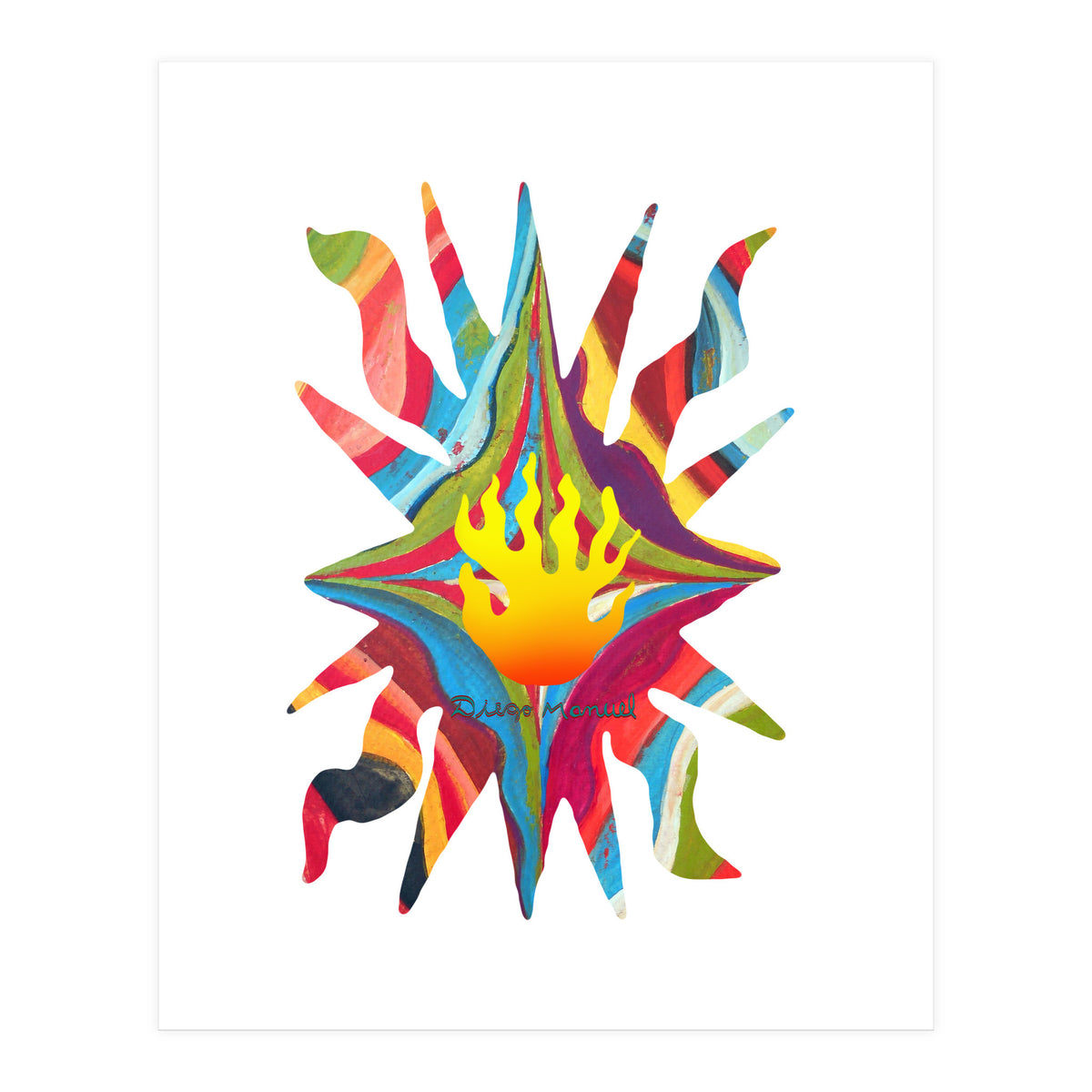 Fuego 36 Copia (Print Only)