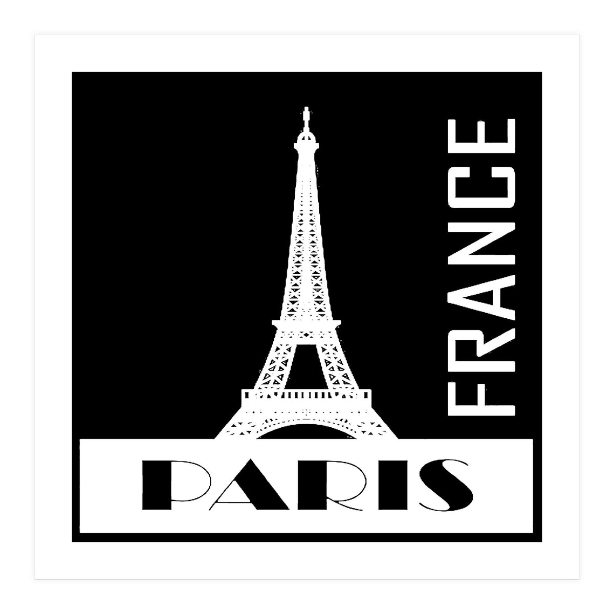 Travel Paris France Poster (Print Only)