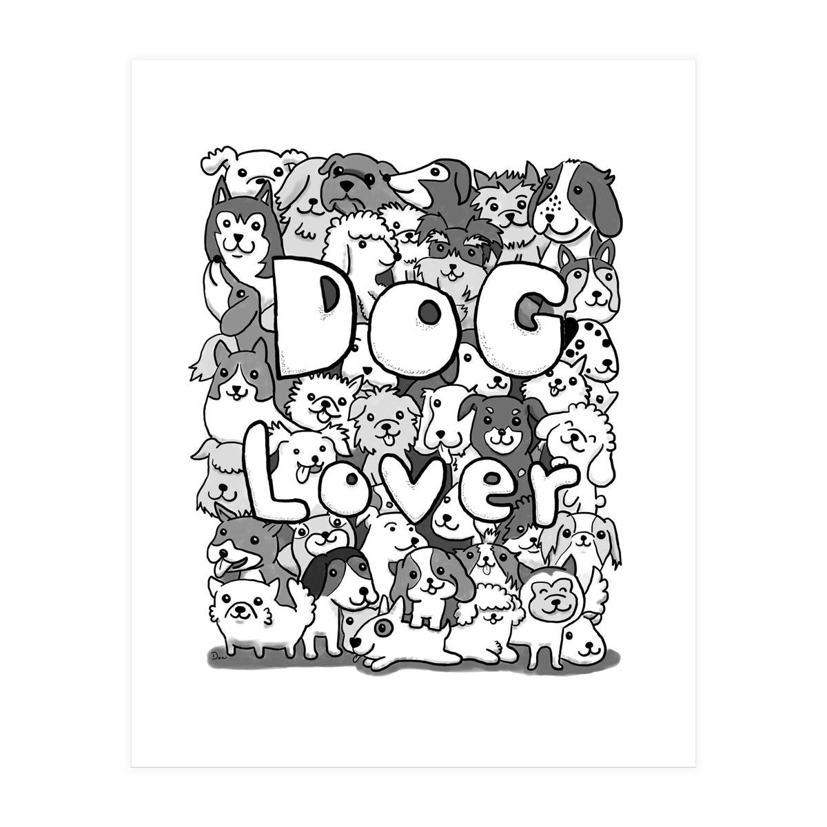 Doodle 72: Dog Lover (Print Only)
