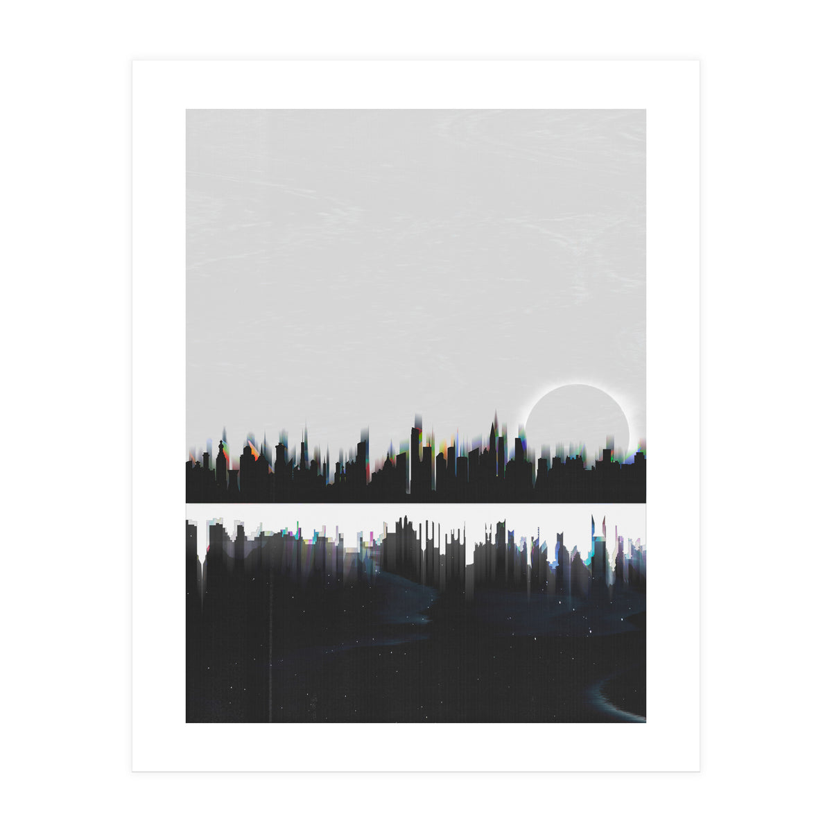 Black and white city (Print Only)