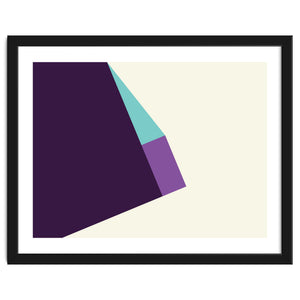 Geometric Shapes No. 42 - lilac, blue & purple by Gary Andrew Clarke