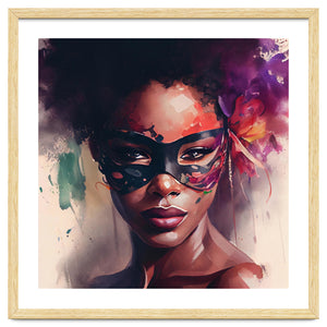 Watercolor Carnival Woman #3 by Chromatic Fusion Studio