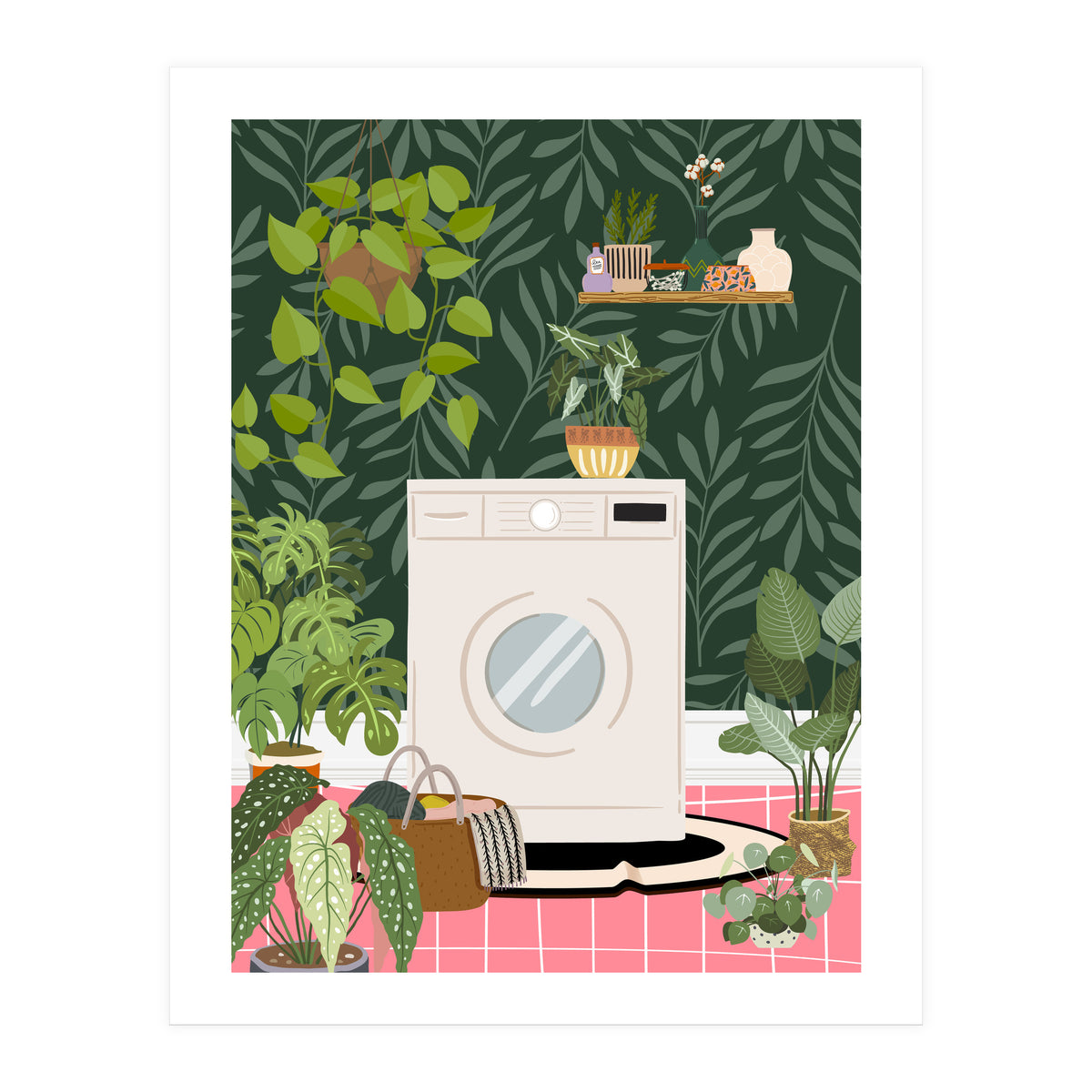 Boho Laundry Room (Print Only)