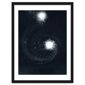 Vintage Cosmos: Double Spiral Nebula by Sybille Sterk
