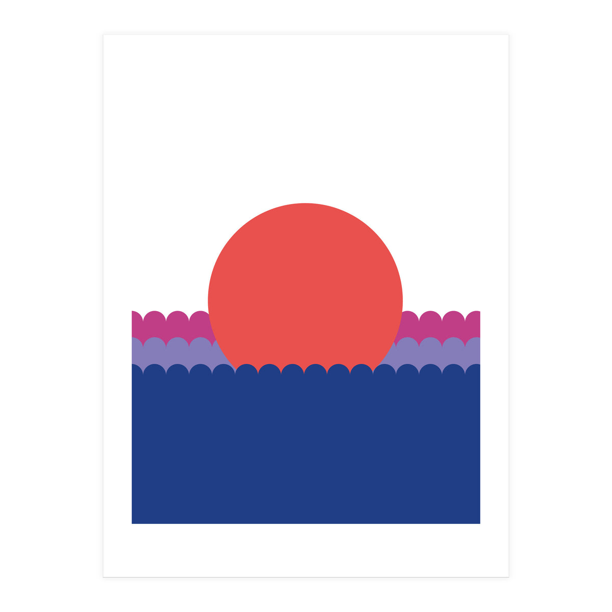 Sunset1 Rgb White (Print Only)