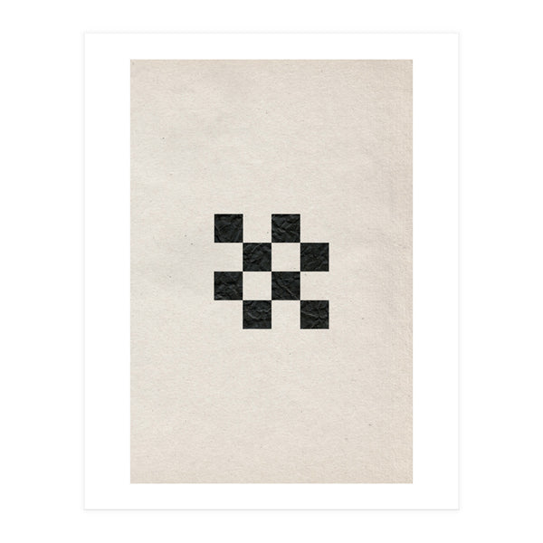 Monochrome chess board (Print Only)