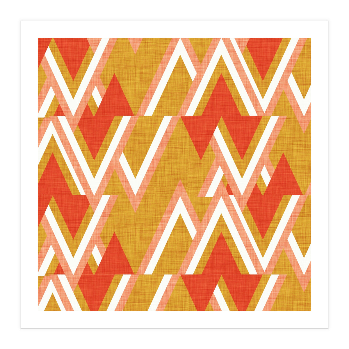 New Mid Mod Woods Mustard (Print Only)
