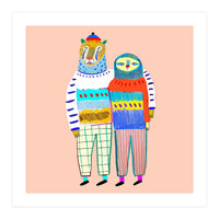 Leopard and Sloth Friends (Print Only)