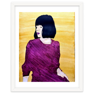 Untitled #74 Woman in purple by Marc A. Burns