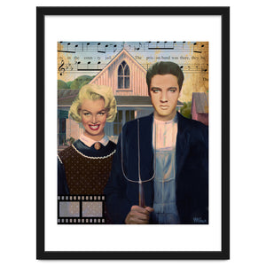 Tribute to Marilyn and Elvis by MariaMataArt