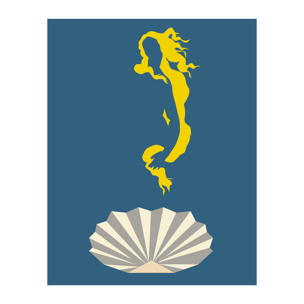 The Birth Of Venus Minimalist (Print Only) Art Print by Rafa Gomes ...