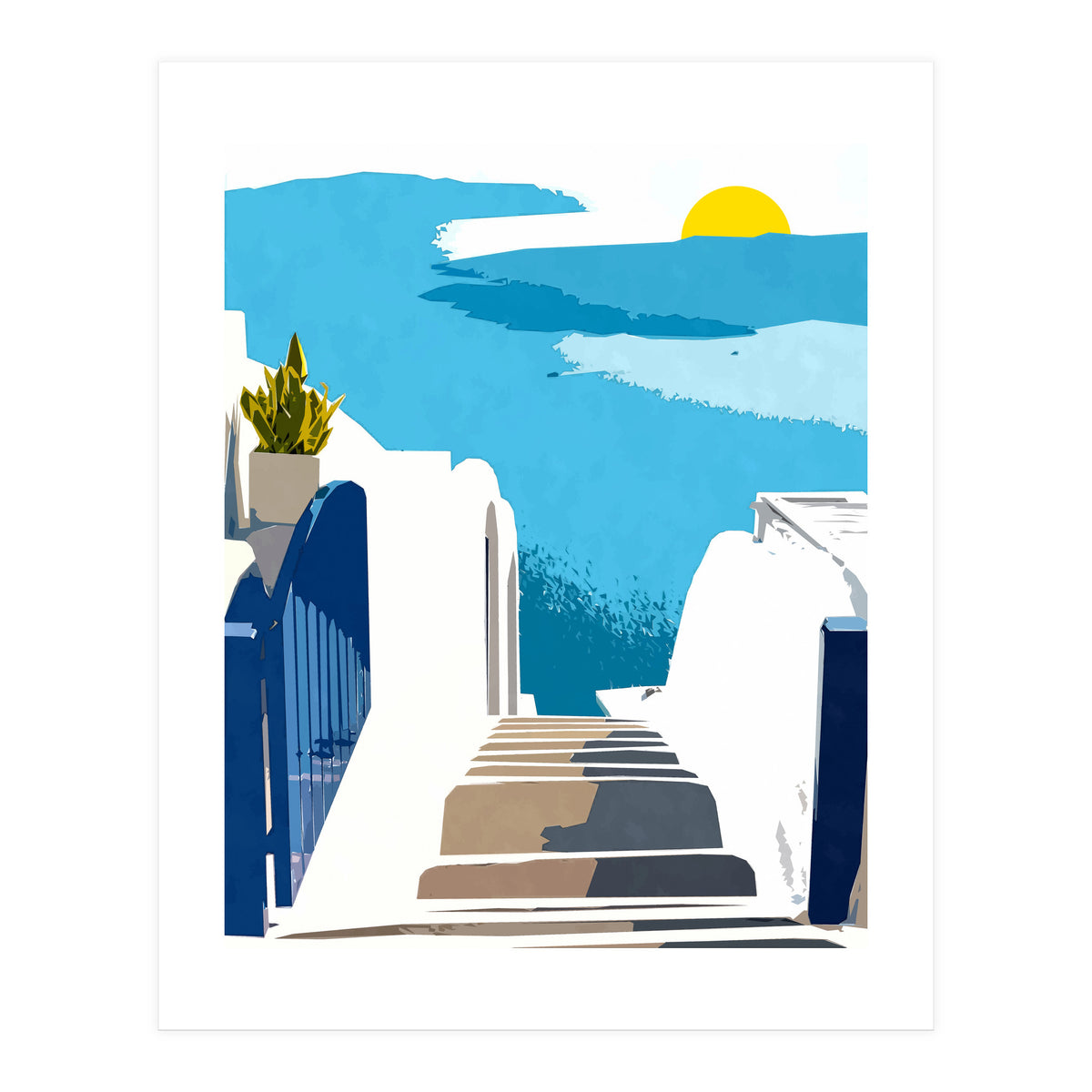 Santorini Morning (Print Only)