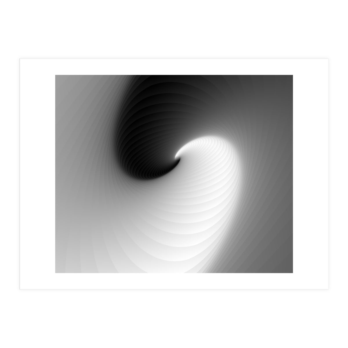 Abstract White & Black (Print Only)