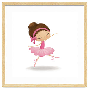 Adorable Leaping Ballerina Nursery Print by Macks Illustrations