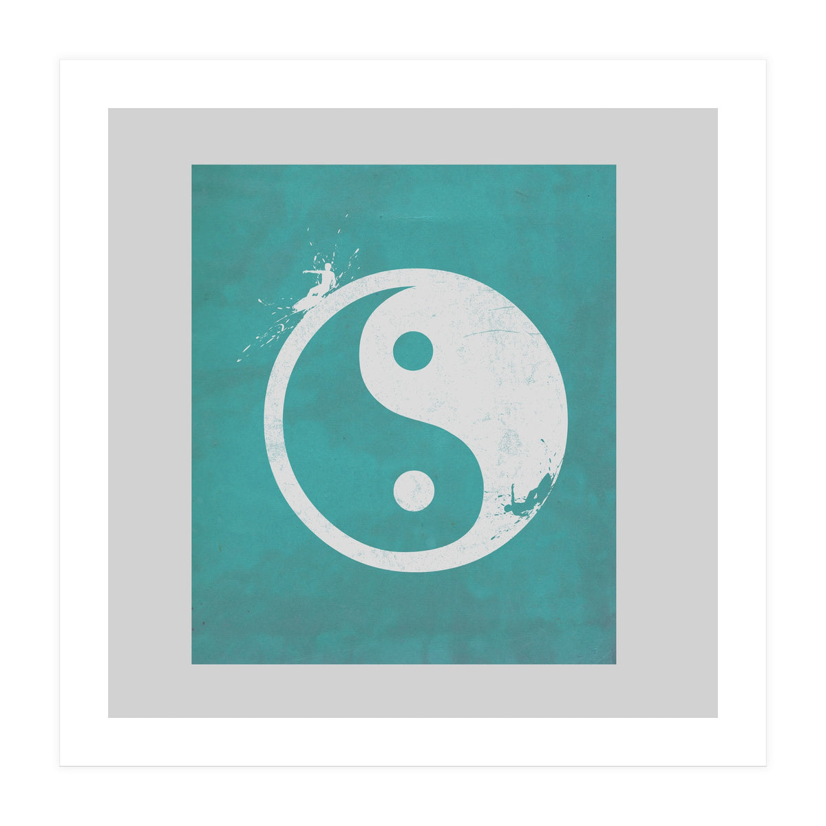 Yin Yang Surfers (Print Only)