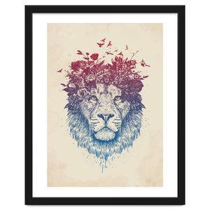 Floral Lion III by Balazs Solti