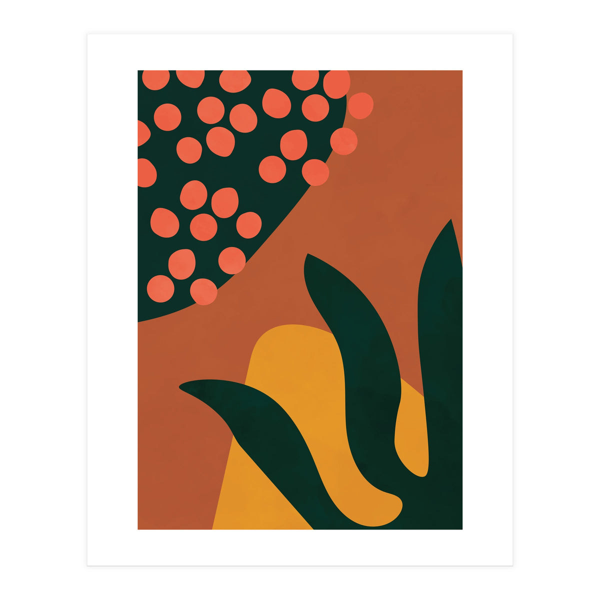 Abstract Boho Botanical Minimalist Modern (Print Only)