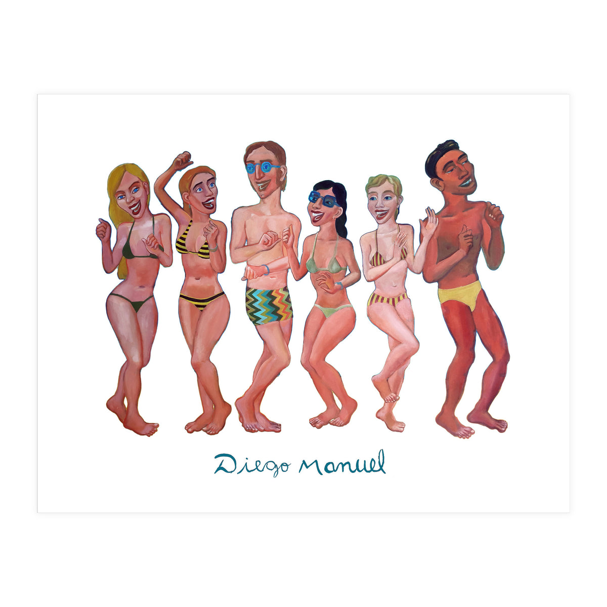 Fiesta En La Playa 6 (Print Only)