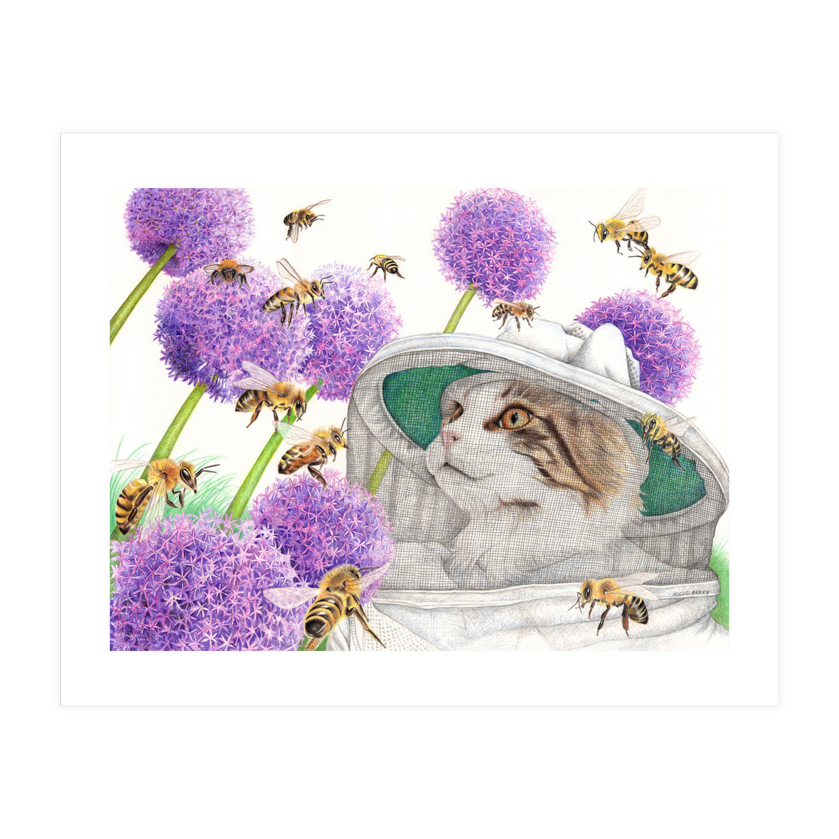 The Bee Keeper Cat (Print Only)