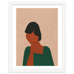Woman Thinking by Technicolorable