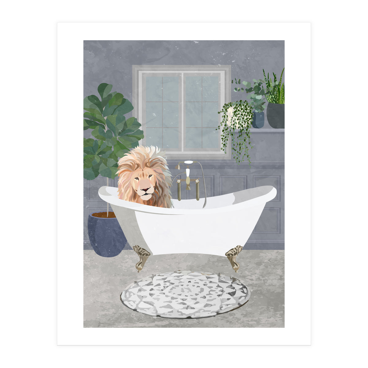 Leo Lion takes a bath (Print Only)