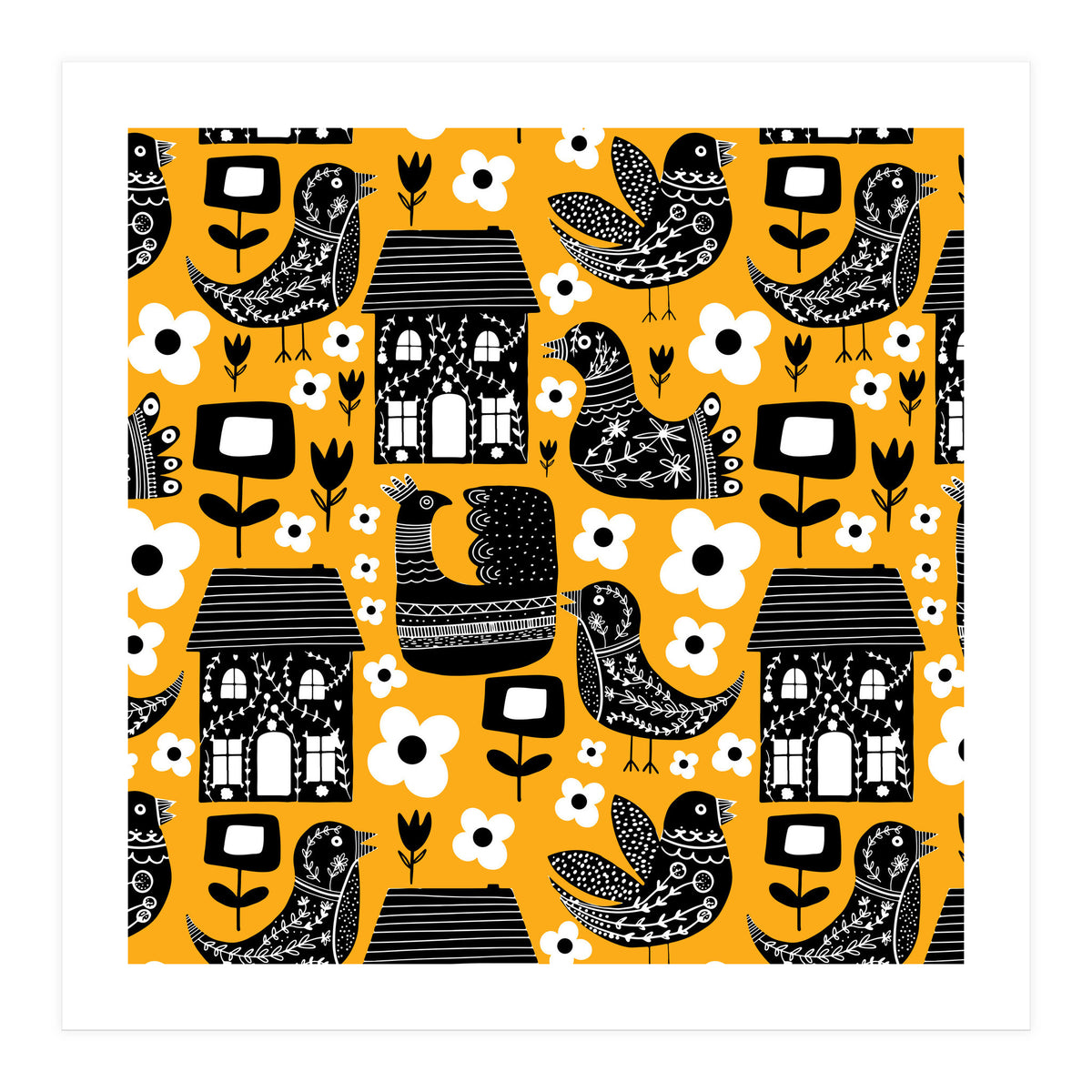 Max Folk Yellow (Print Only)