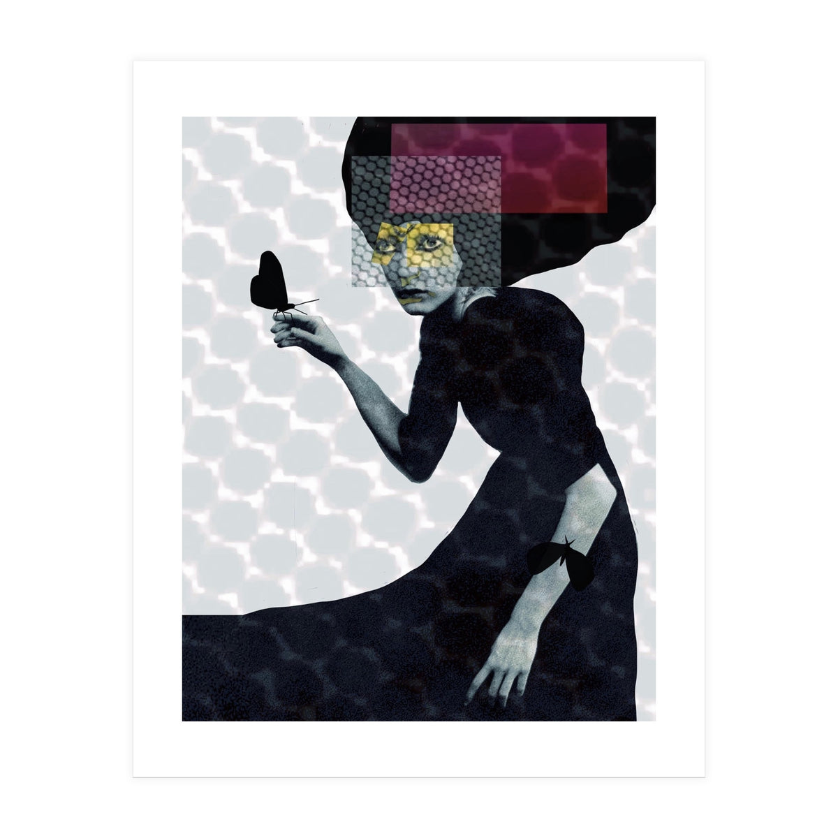 Girl and butterflies (Print Only)