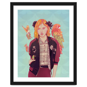 Blue Magnolia Lady by Hypathie Aswang